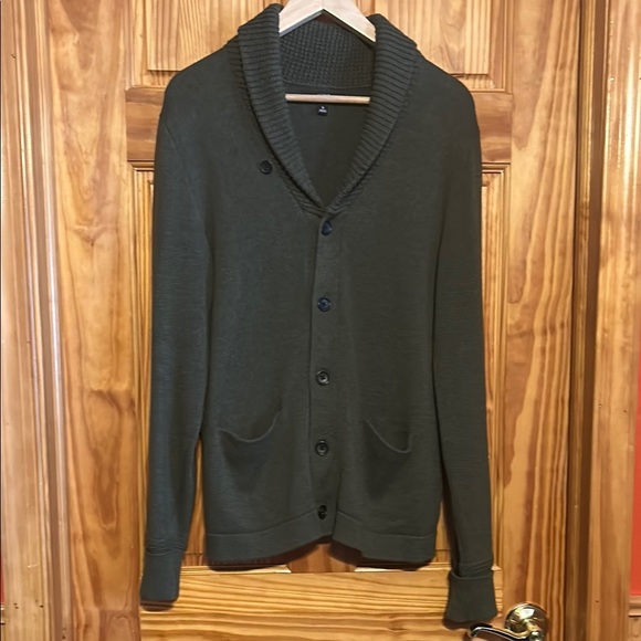 J Crew Mercantile Olive Shawl Collar Cardigan Sweater - Picture 1 of 7